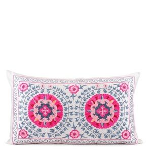 Furbish Studio Embroidered Lumbar Pillow